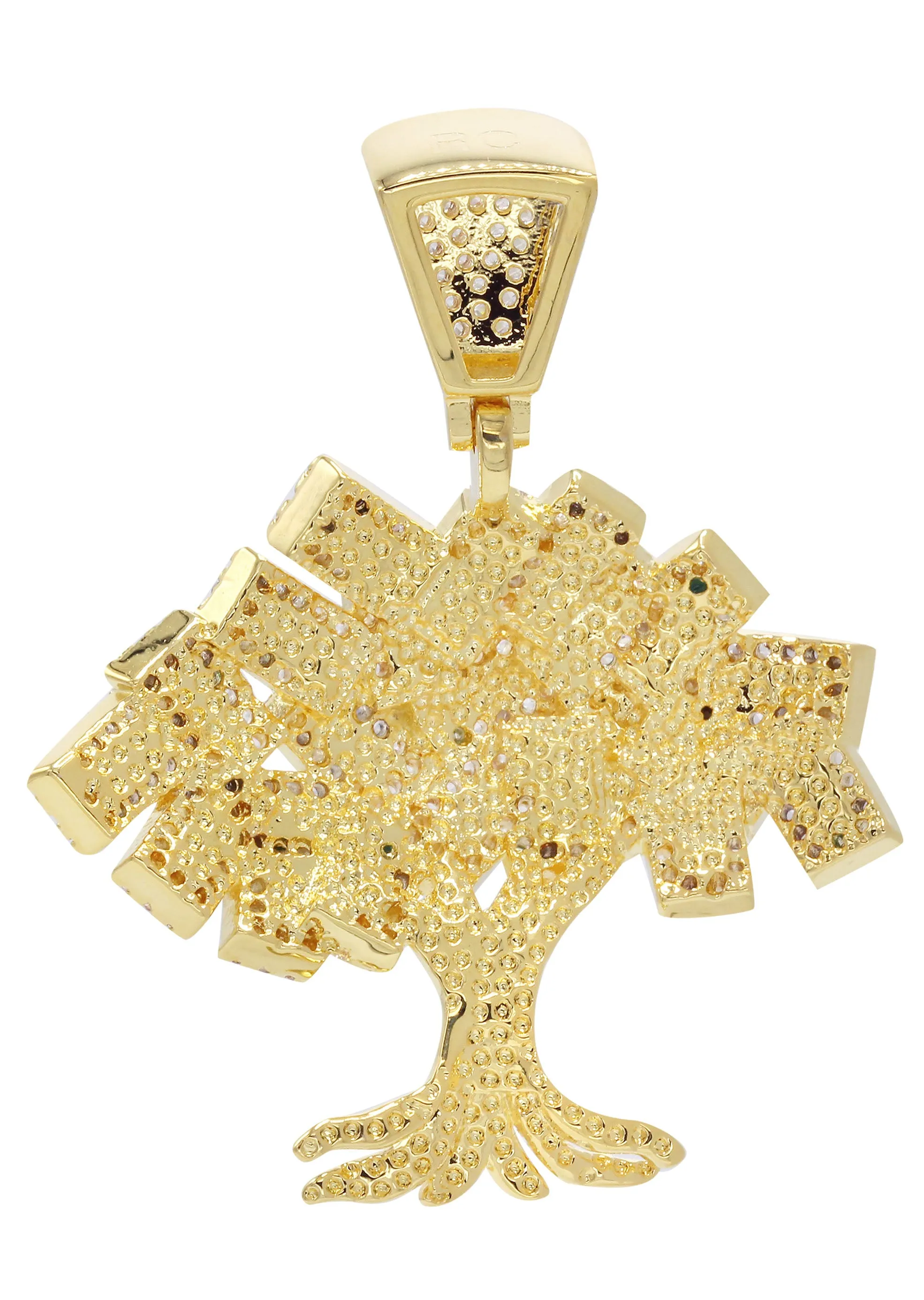 Mens Gold Tree Pendant | 9 Grams