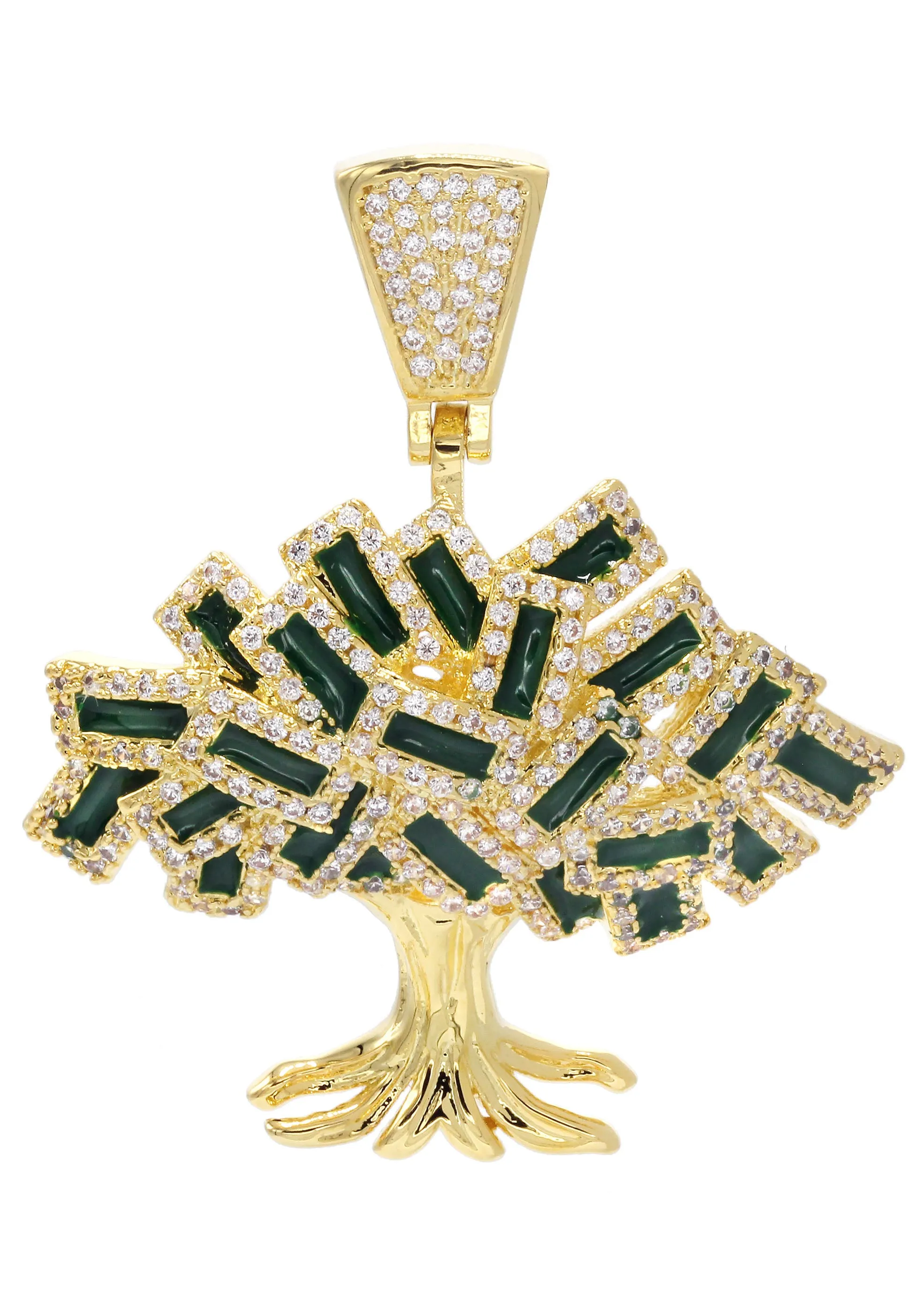 Mens Gold Tree Pendant | 9 Grams