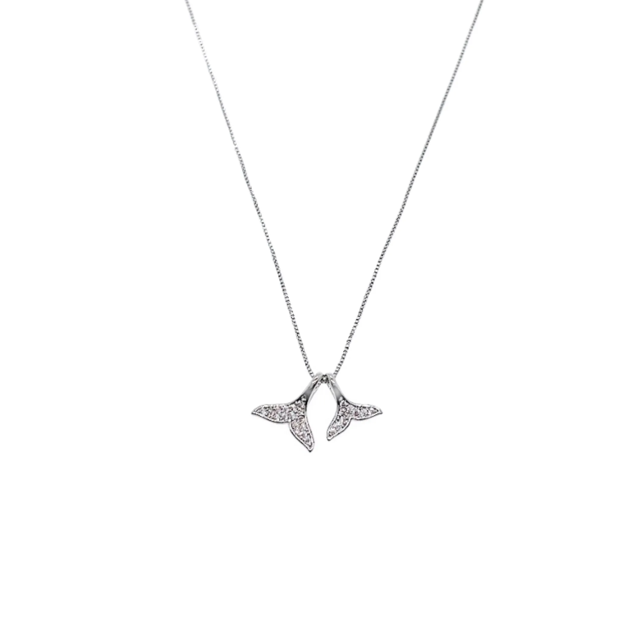Mermaid Tail Cubic Zirconia Necklace