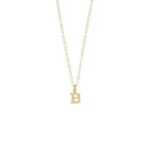 Mini Gold Initial Necklace