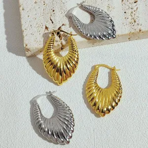 Minimalism Fluid Design Patterned Earrings