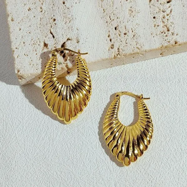 Minimalism Fluid Design Patterned Earrings