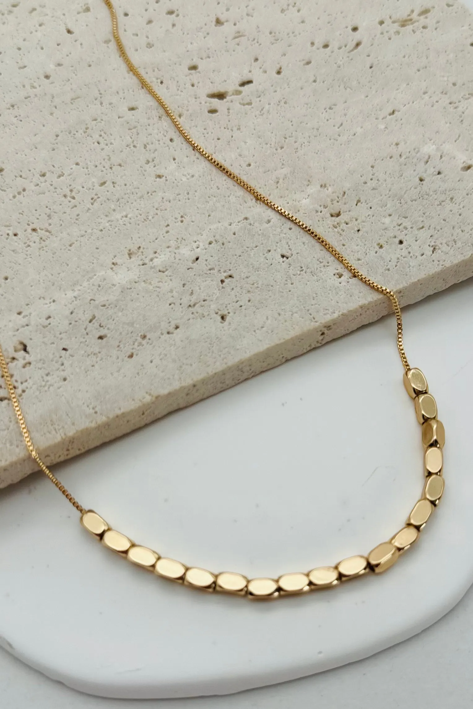 Minimalist Beaded Necklace