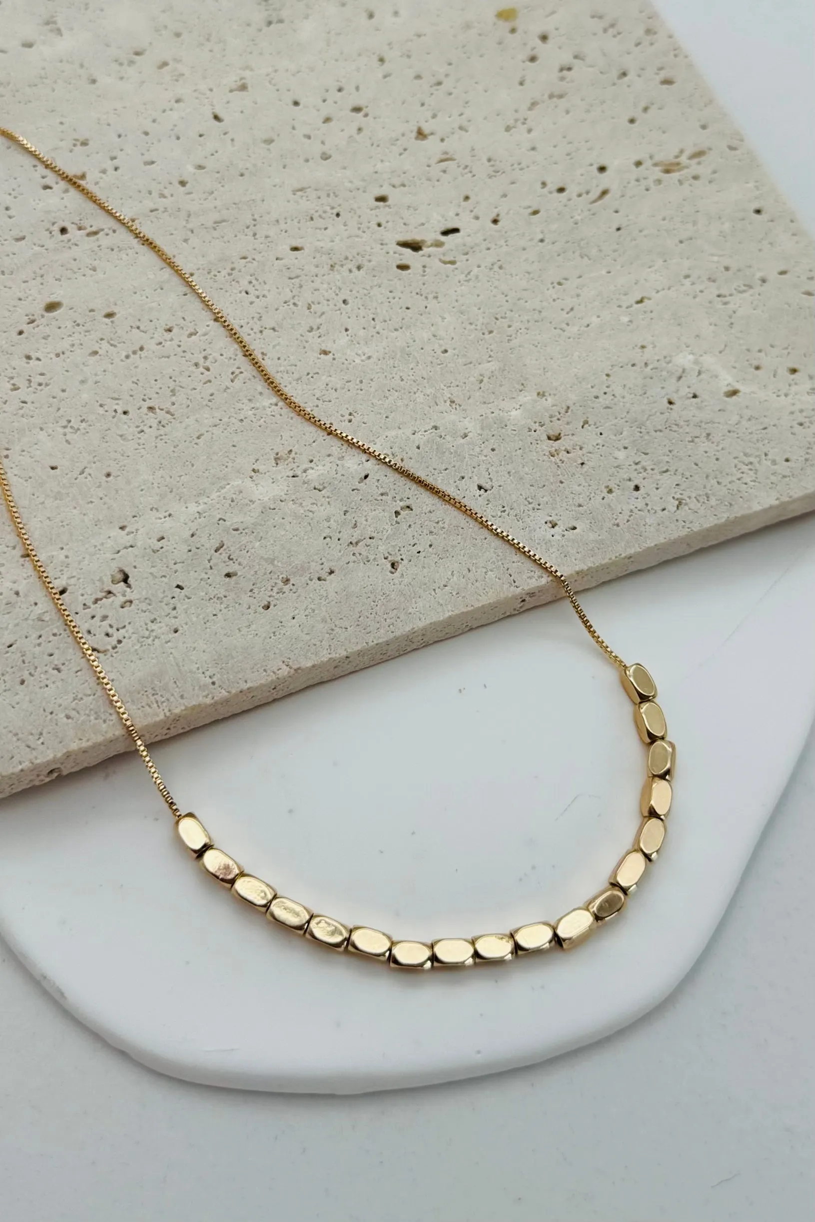 Minimalist Beaded Necklace