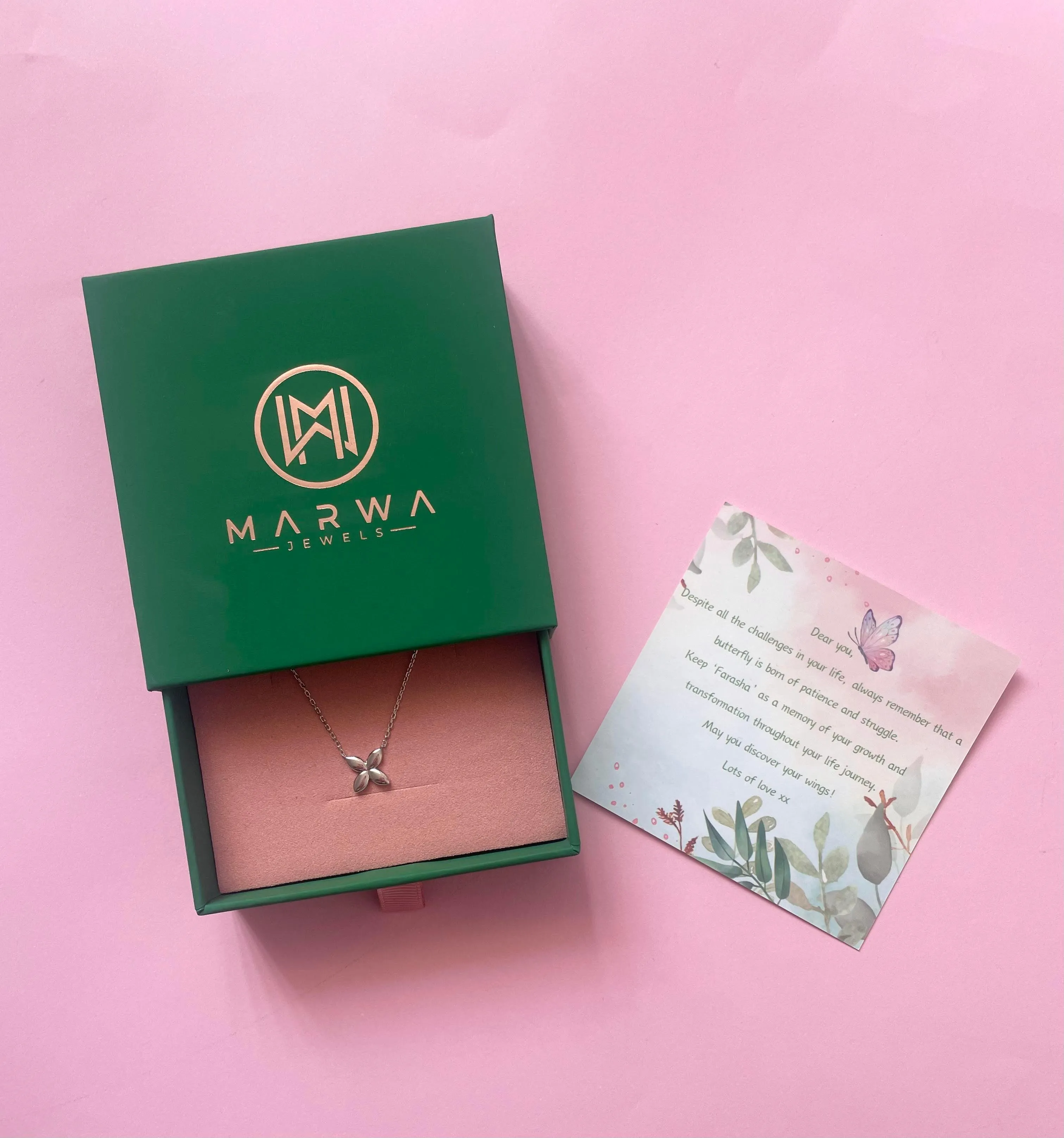 Minimalist Butterfly Necklace | Silver