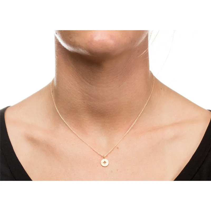 Minimalist Inspirational Compass Necklace for the Free Spirited Woman