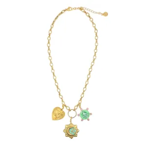 Moon and Stars Necklace