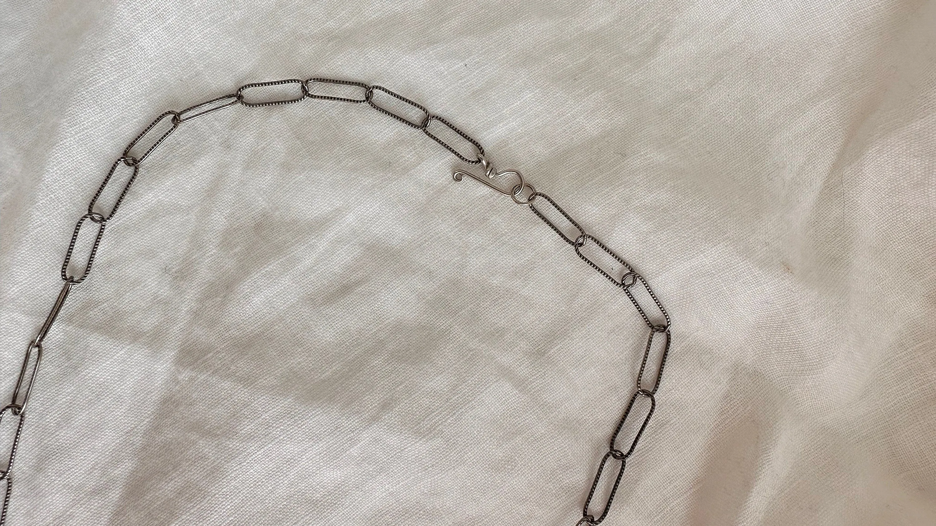 Obsidian Pendant Necklace. Adze. Sterling Silver Chain. 0980
