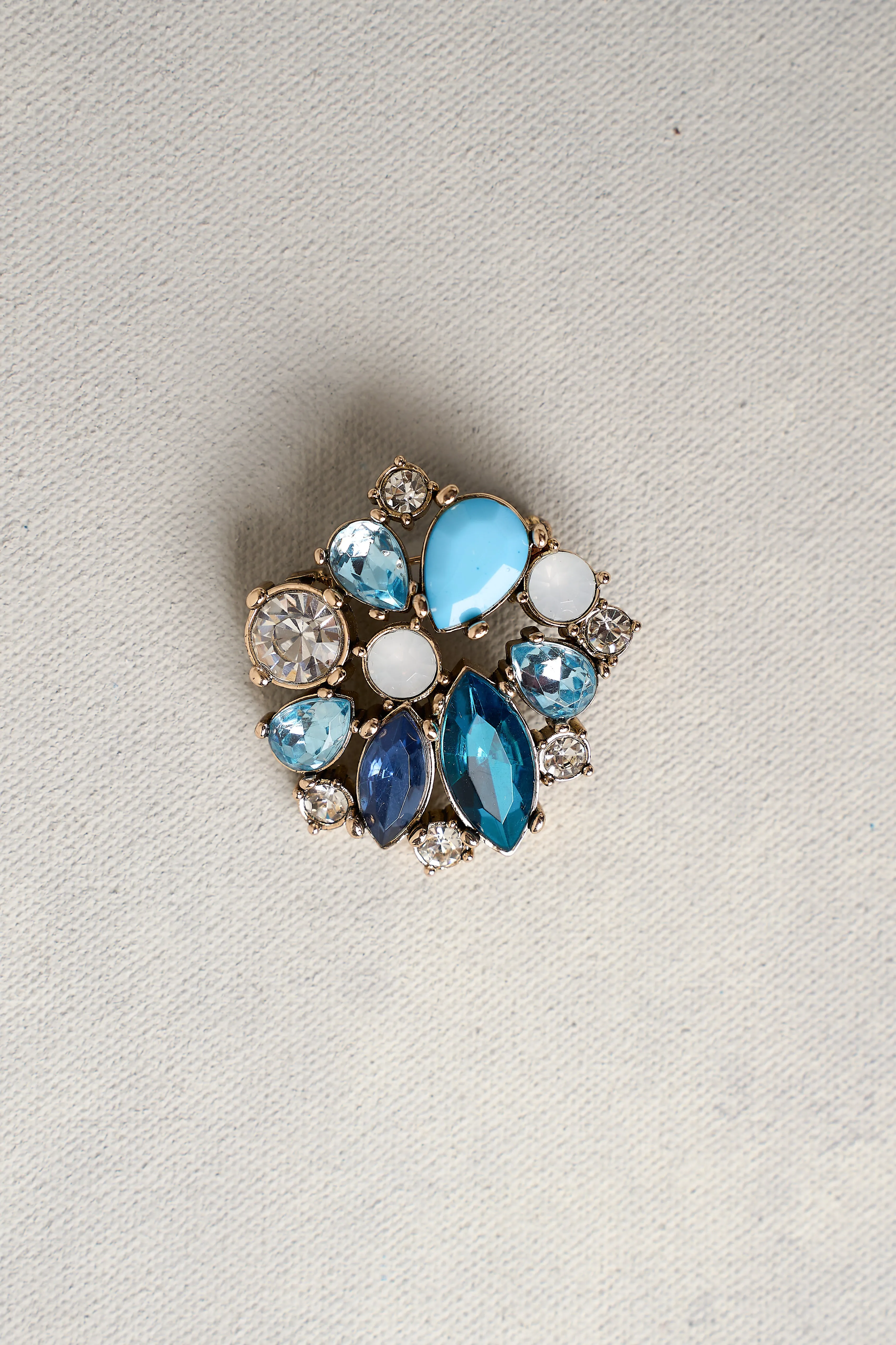 Ocean Diamon Brooch - Multicolour