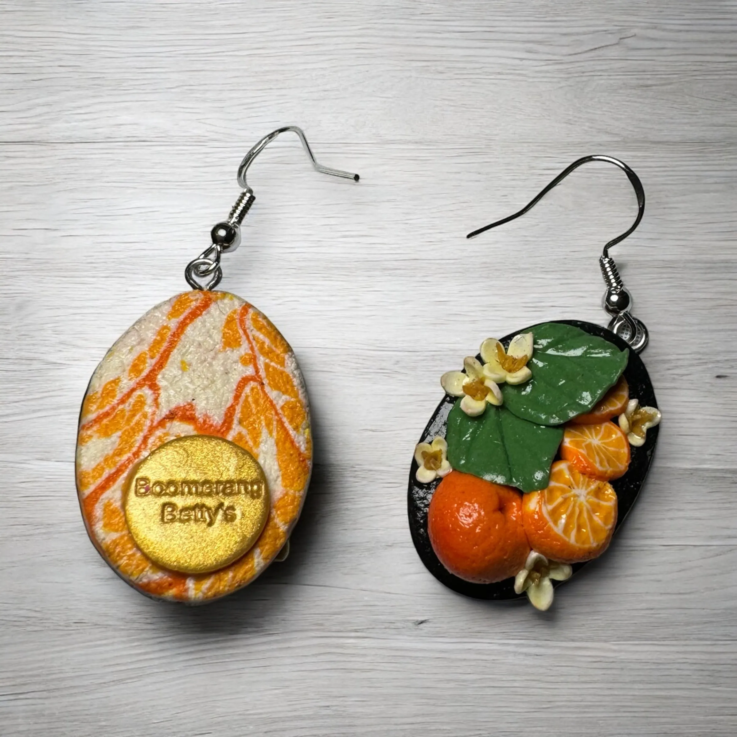 Orange You Glad Sliced Orange Earrings