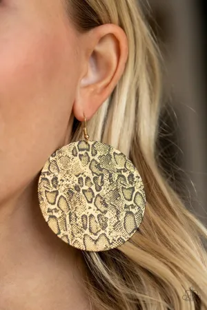 Paparazzi Earring ~ Animal Planet - Gold