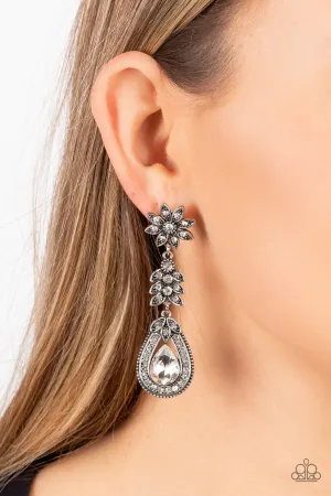 Paparazzi Floral Fantasy - White Post Earrings