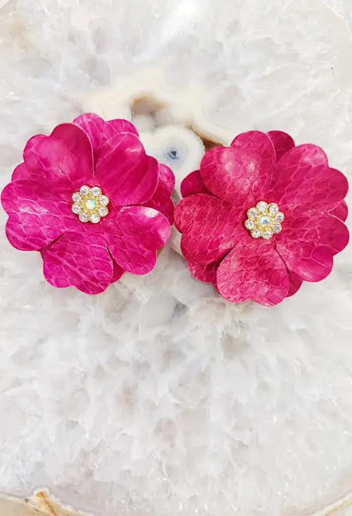 Poppy Earrings-Pink
