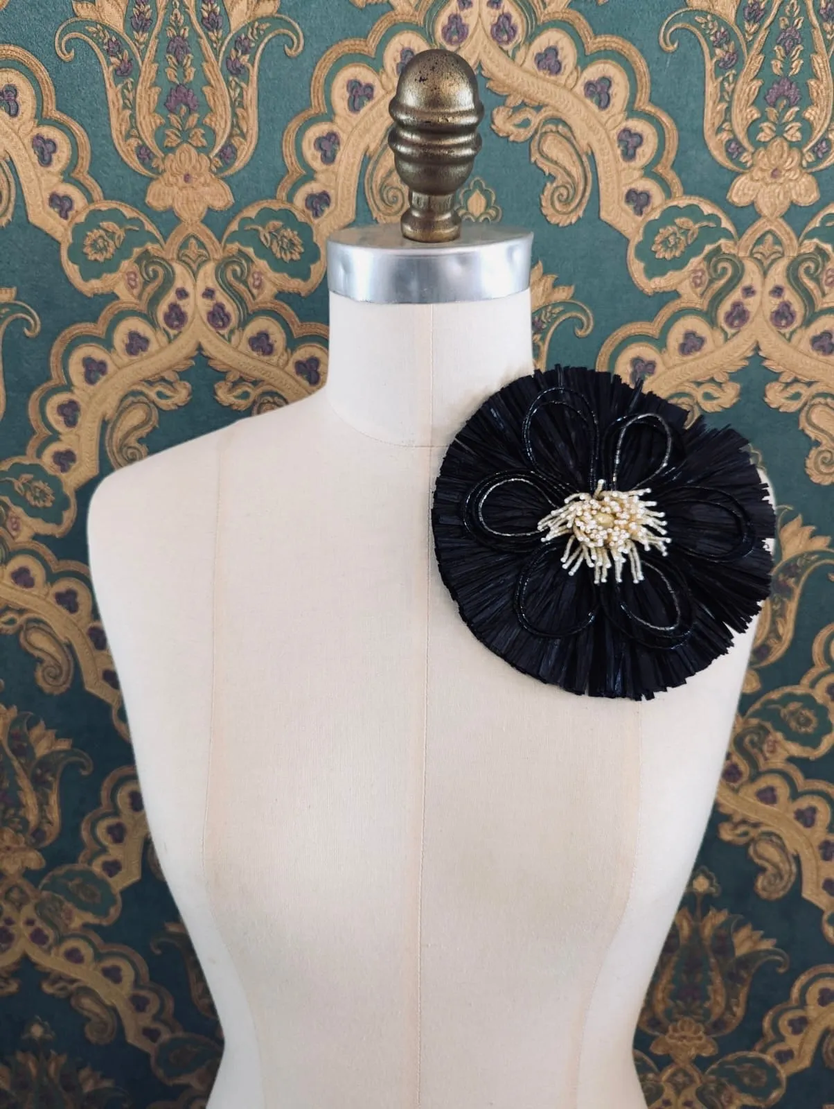 Raffia Bloom Brooch