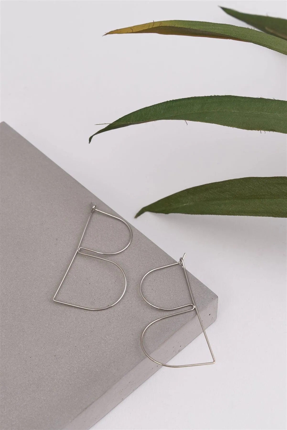 Silver letter B Dangle Earrings - Pack of 11 pieces