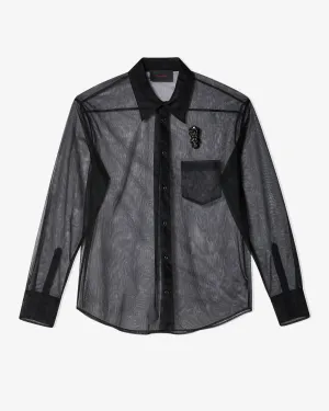 Simone Rocha - Men's Sheer Classic Fit Shirt - (Black)
