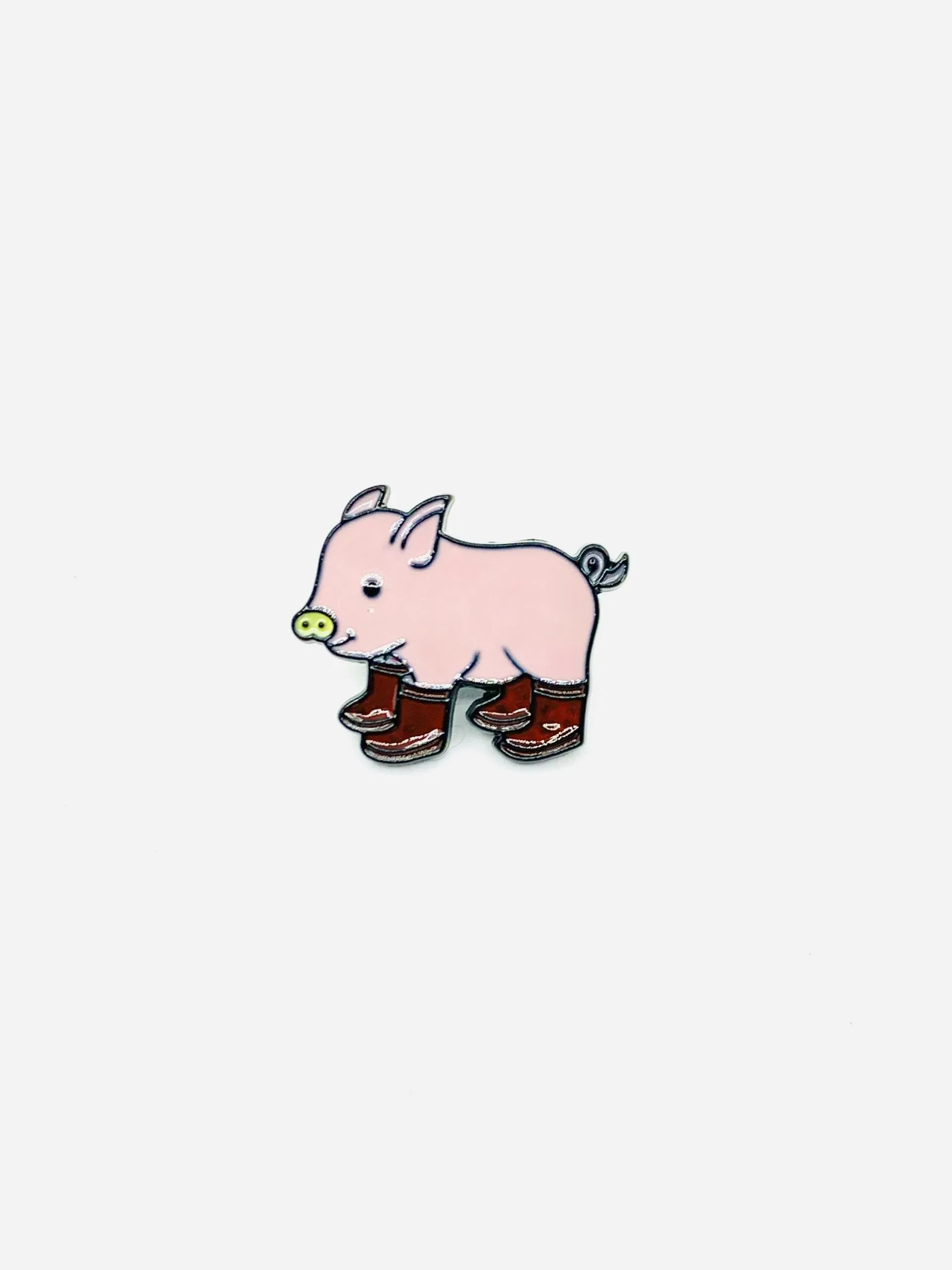 Some Pig in Gumboots Enamel Brooch 121/122/123