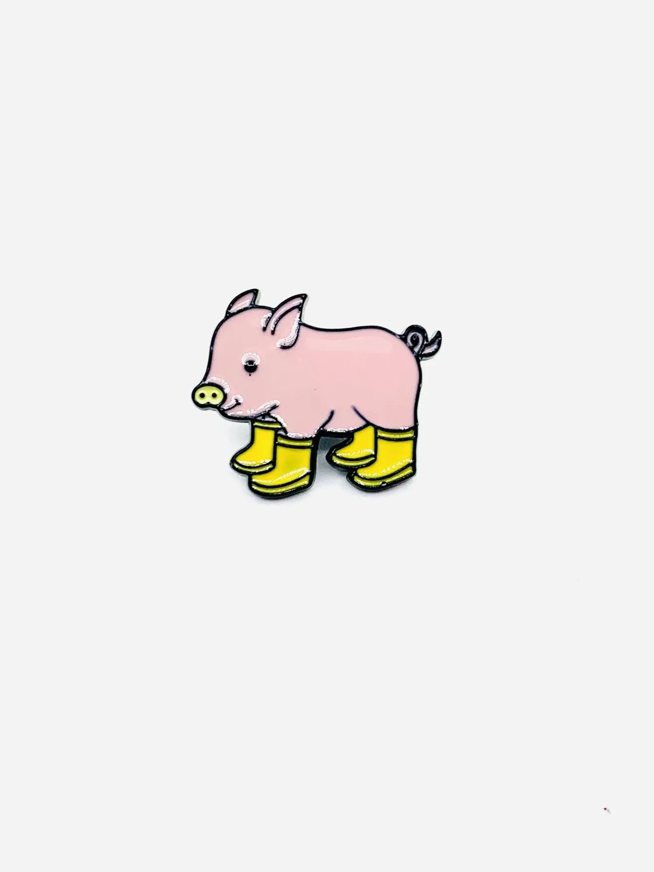 Some Pig in Gumboots Enamel Brooch 121/122/123
