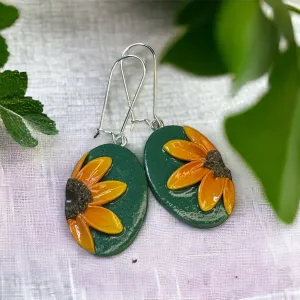 Sunflower Peek Earrings