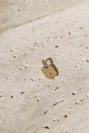 THE LOVE TAG LETTER GOLD PENDANT
