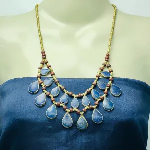 Tribal Lapis Lazuli Stone Choker Necklace