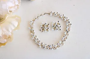 Vintage 1960s Necklace And Earring Set by Coro