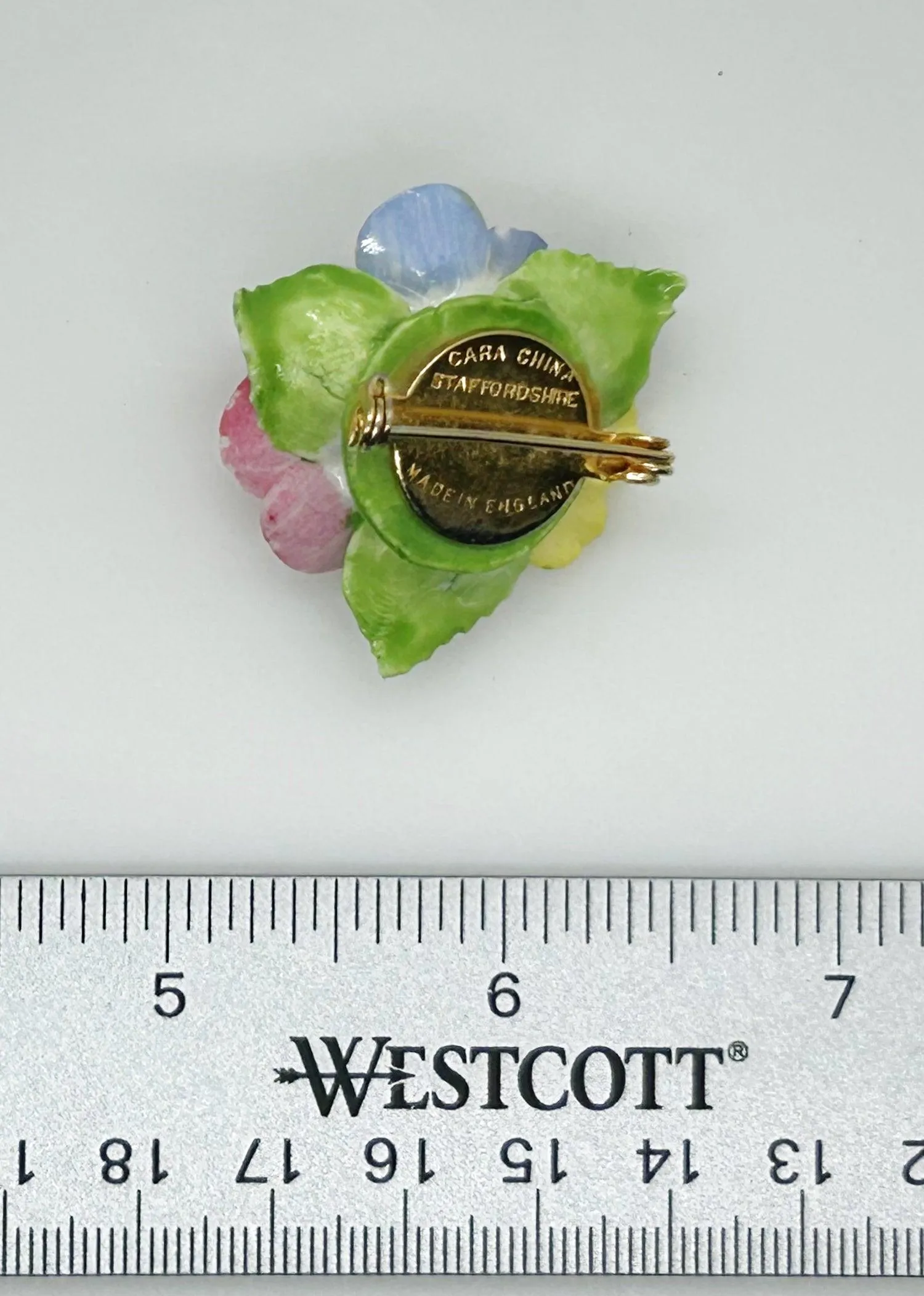 Vintage Cara China Staffordshire Posy Pin
