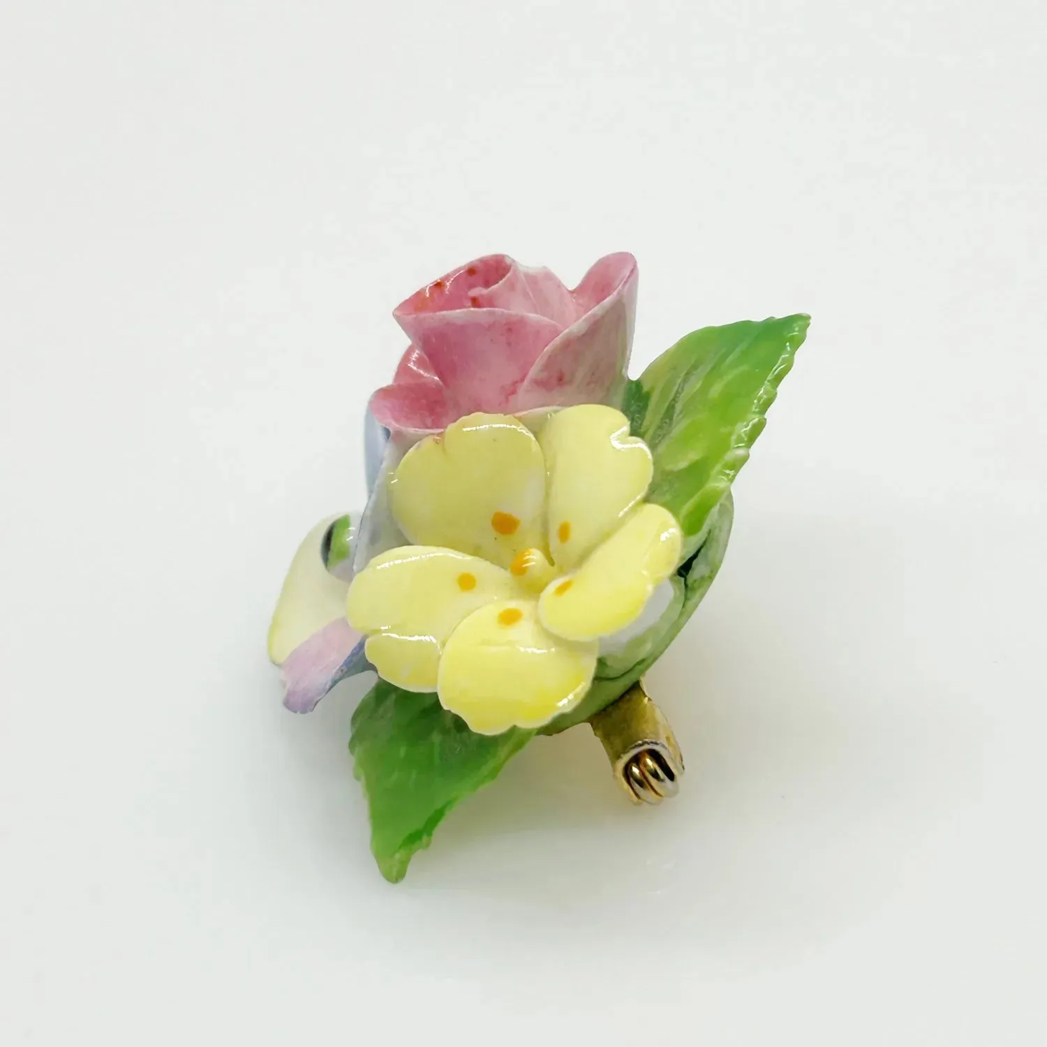 Vintage Cara China Staffordshire Posy Pin