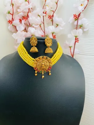 Yellow Choker Necklace