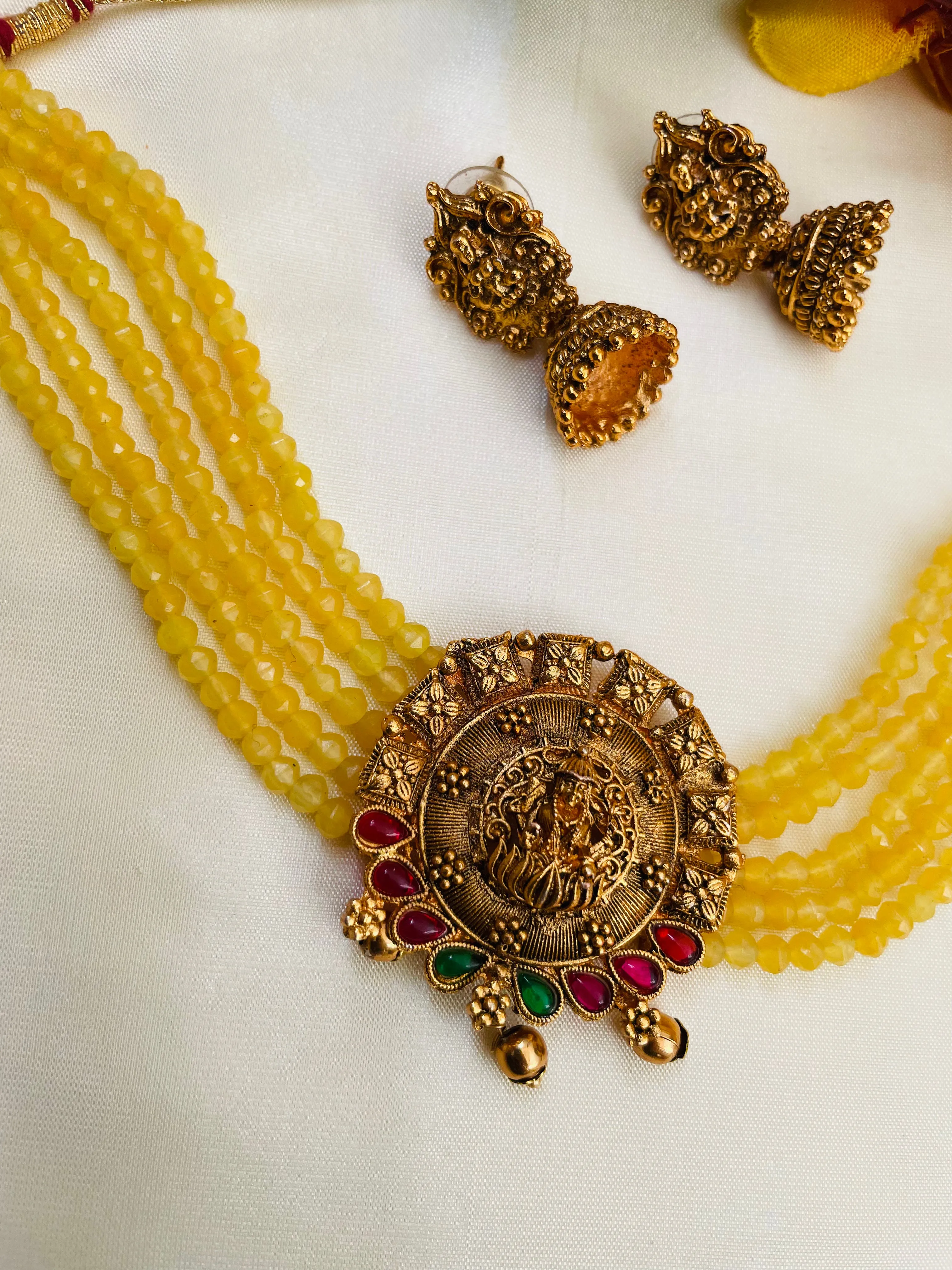 Yellow Choker Necklace