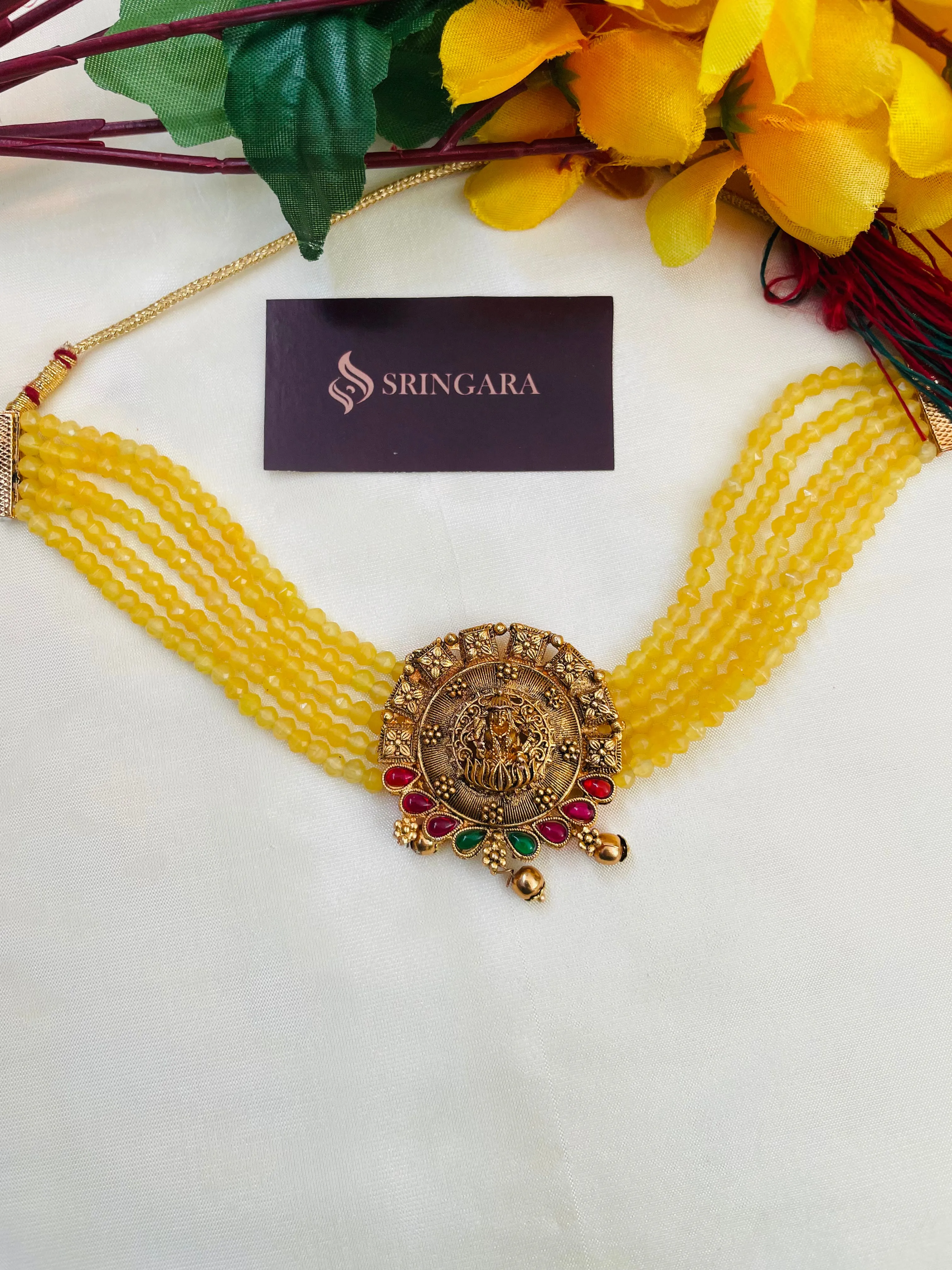 Yellow Choker Necklace