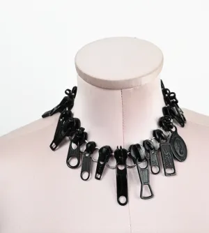 Zipper Choker Black
